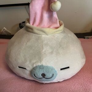 Cute Plush Toy with Pink Hat